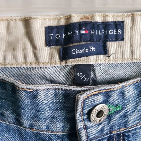 Tommy Hilfiger Jeans Mens 40 Classic Straight Bootcut American Embroidered 40x32 - Picture 4 of 10